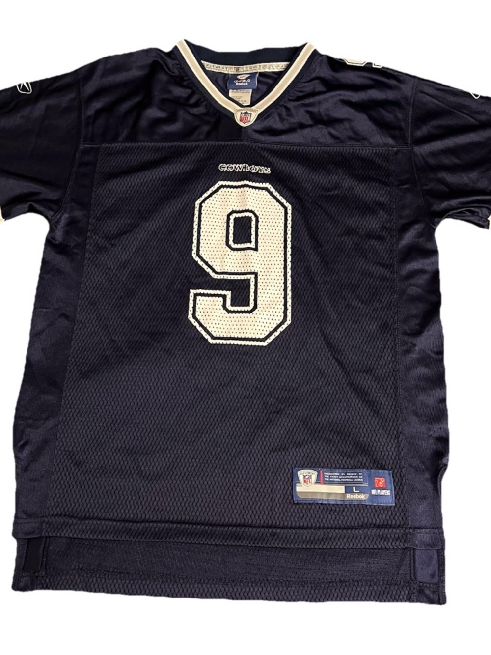 Reebok NFL Equipment Authentic Dallas Cowboys Tony Romo #9 Jersey Kid's Size L